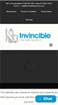Mobile Screenshot of invinciblefireandsecurity.co.uk